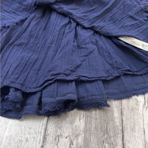 Free People Izi Drop-Waist Mini Dress Color: Eclipse Navy Blue Medium - Picture 5 of 9